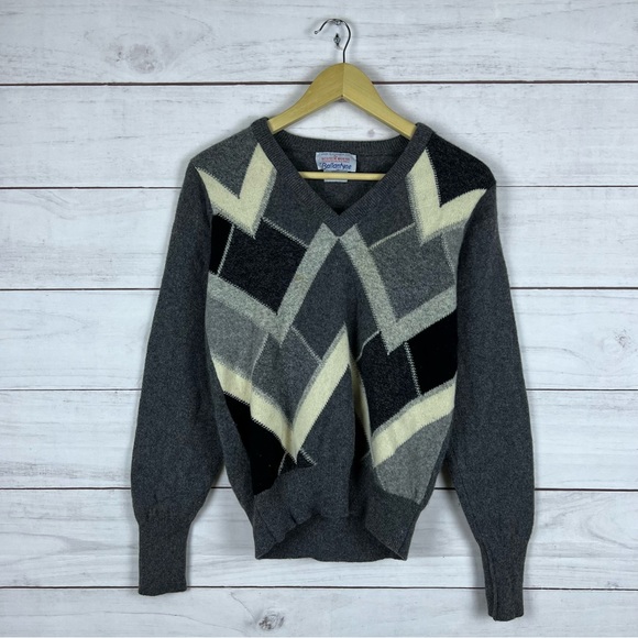 Vintage 1970s Ballantyne Scotland Cashmere Sweater XS